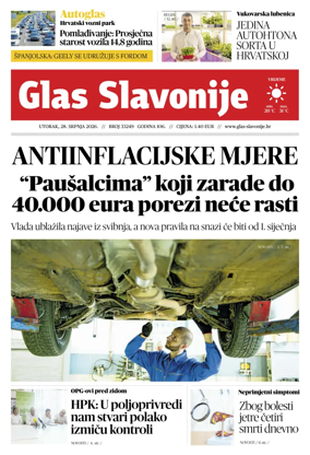 Cover of Glas Slavonije