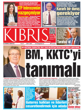 Cover of Kibris Gazetesi