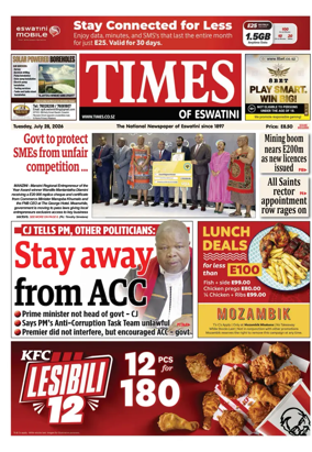 Cover of Times of Eswatini