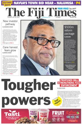 Cover of The Fiji Times