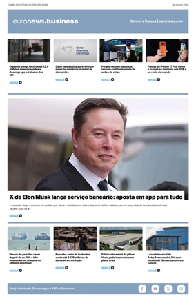 Cover of Euronews Business (Portuguese)