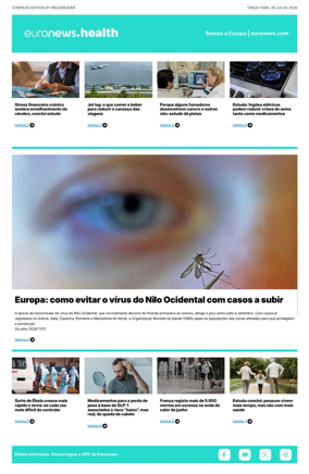 Cover of Euronews Health (Portuguese)