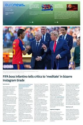 Cover of Euronews World Cup