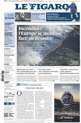 Cover of Le Figaro