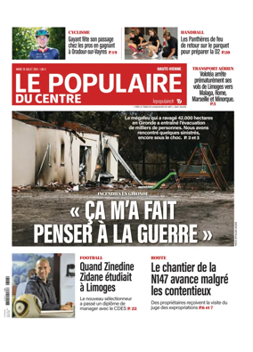 Cover of Le Populaire du Centre (Haute-Vienne)