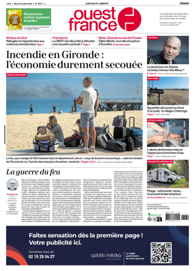 Cover of Ouest France (Dinan)