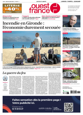 Cover of Ouest-France (Lannion / Paimpol / Guingamp)