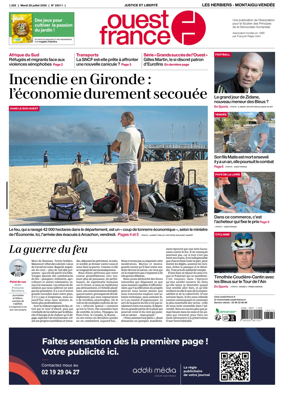 Cover of Ouest France (Les Herbiers / Montaigu)