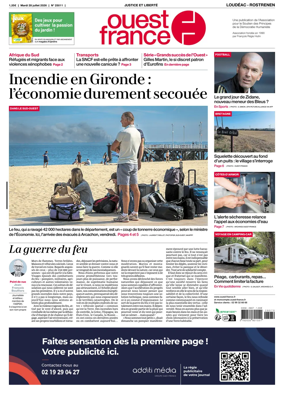 Cover of Ouest France (Loudeac / Rostrenen)