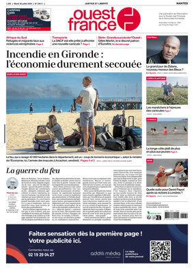 Cover of Ouest France (Nantes)