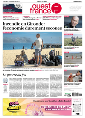 Cover of Ouest France (Pornic / Pays de Retz)
