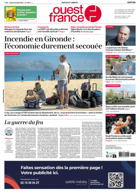 Cover of Ouest France (Sarthe)
