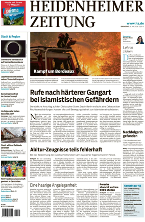 Cover of Heidenheimer Zeitung