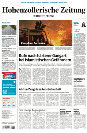 Cover of Hohenzollerische Zeitung