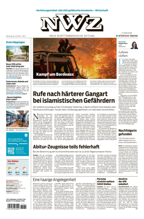 Cover of NWZ – Neue Wurttembergische Zeitung