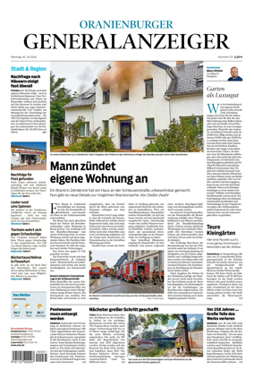 Cover of Oranienburger Generalanzeiger