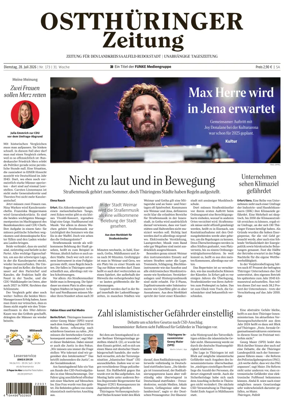 Cover of Ostthuringer Zeitung (Landkreis Saalfeld-Rudolstadt)