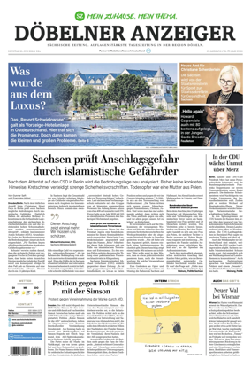 Cover of Sachsische Zeitung (Dobeln)