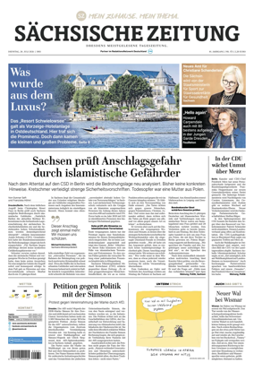 Cover of Sachsische Zeitung (Dresden)