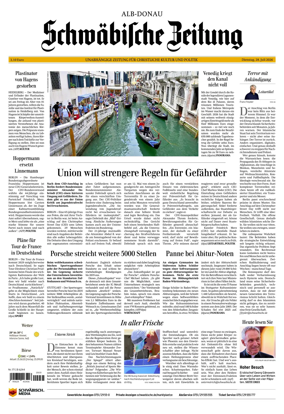 Cover of Schwabische Zeitung (Alb-Donau)
