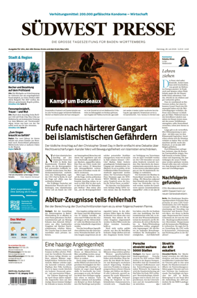Cover of Sudwest Presse