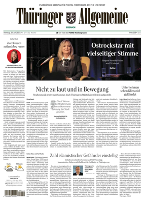 Cover of Thuringer Allgemeine (Eisenach)