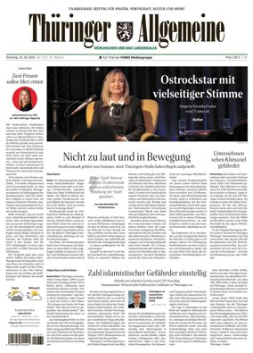 Cover of Thuringer Allgemeine (Muhlhausen und Bad Langensalza)