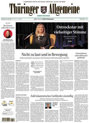 Cover of Thuringer Allgemeine (Weimar)