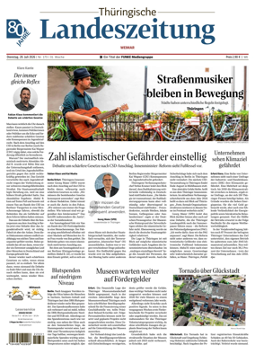 Cover of Thuringische Landeszeitung (Weimar)