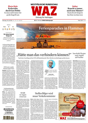Cover of Westdeutsche Allgemeine Zeitung (Hattingen)