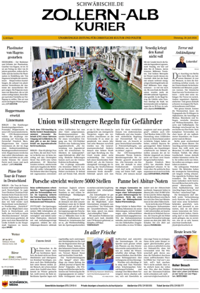 Cover of Zollern-Alb-Kurier (Balingen)