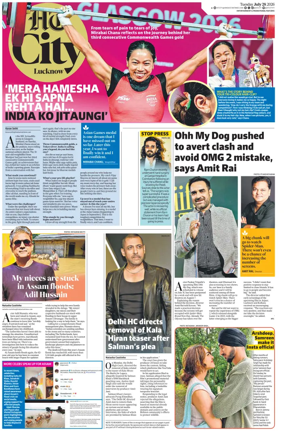 Cover of Hindustan Times (Lucknow) - Live