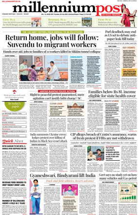 Cover of Millennium Post (Kolkata)