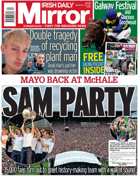 Cover of Irish Daily Mirror