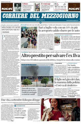 Cover of Corriere del Mezzogiorno (Puglia)