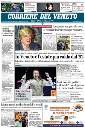Cover of Corriere del Veneto (Treviso e Belluno)