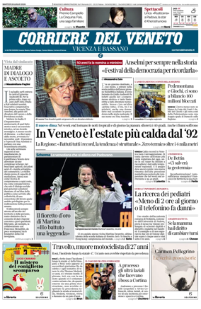 Cover of Corriere del Veneto (Vicenza e Bassano)