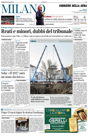 Cover of Corriere della Sera (Milano)
