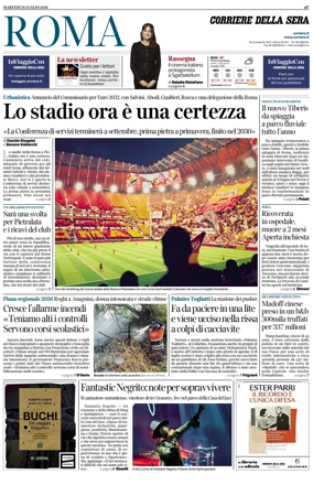 Cover of Corriere della Sera (Roma)