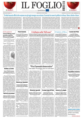 Cover of Il Foglio Quotidiano