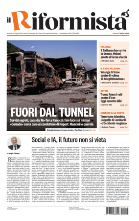 Cover of Il Riformista (Italy)