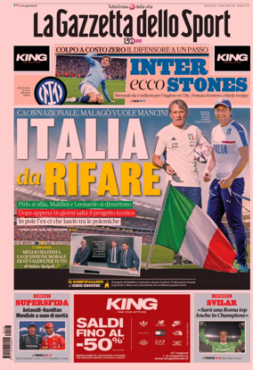 Cover of La Gazzetta dello Sport
