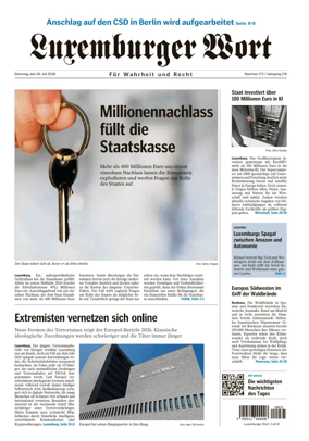 Cover of Luxemburger Wort