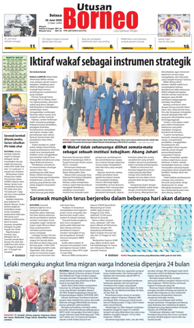 Cover of Utusan Borneo (Sarawak)