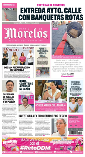 Cover of Diario de Morelos