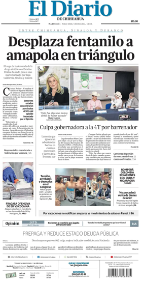 Cover of El Diario de Chihuahua