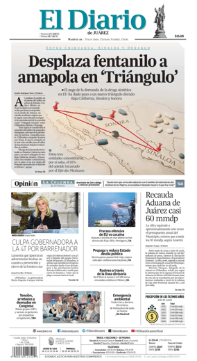 Cover of El Diario de Juarez