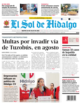 Cover of El Sol de Hidalgo