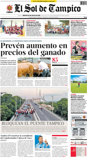 Cover of El Sol de Tampico