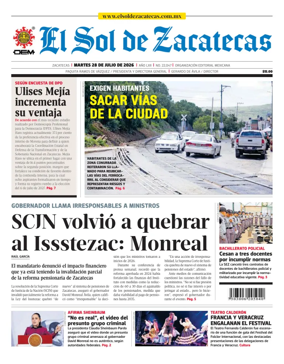 Cover of El Sol de Zacatecas